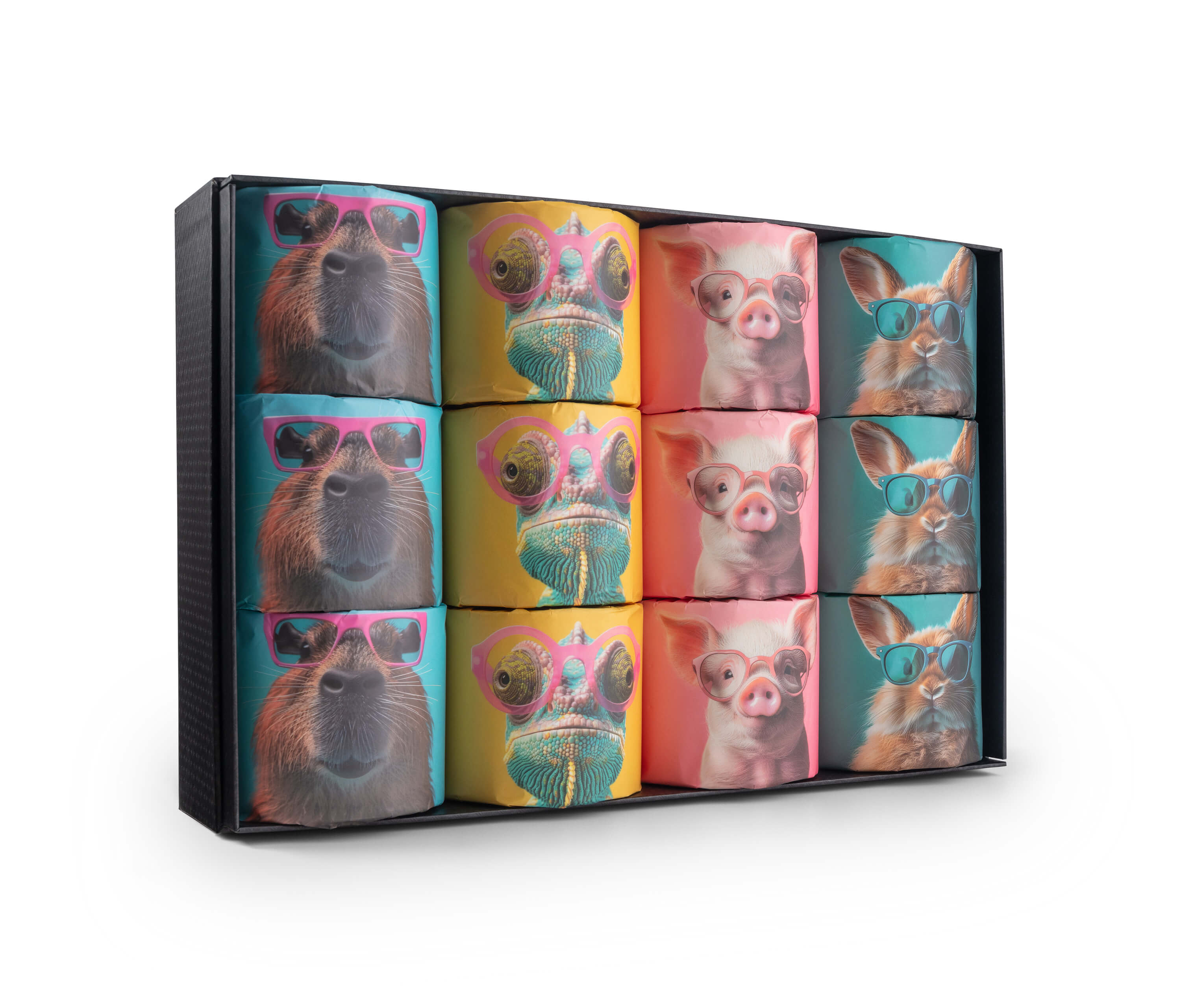 Animal Collection #1 Bamboo Toilet Rolls x 24